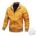 winter fleece-lined wholesale men's casual sport blank thick outdoor casual jacket with zipper fleece